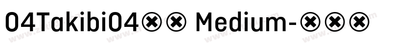 04Takibi04焚火 Medium字体转换
